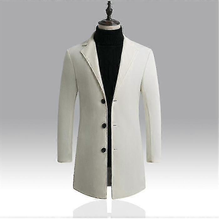 Men's Mid-length Windproof Lapelled Cardigan_s