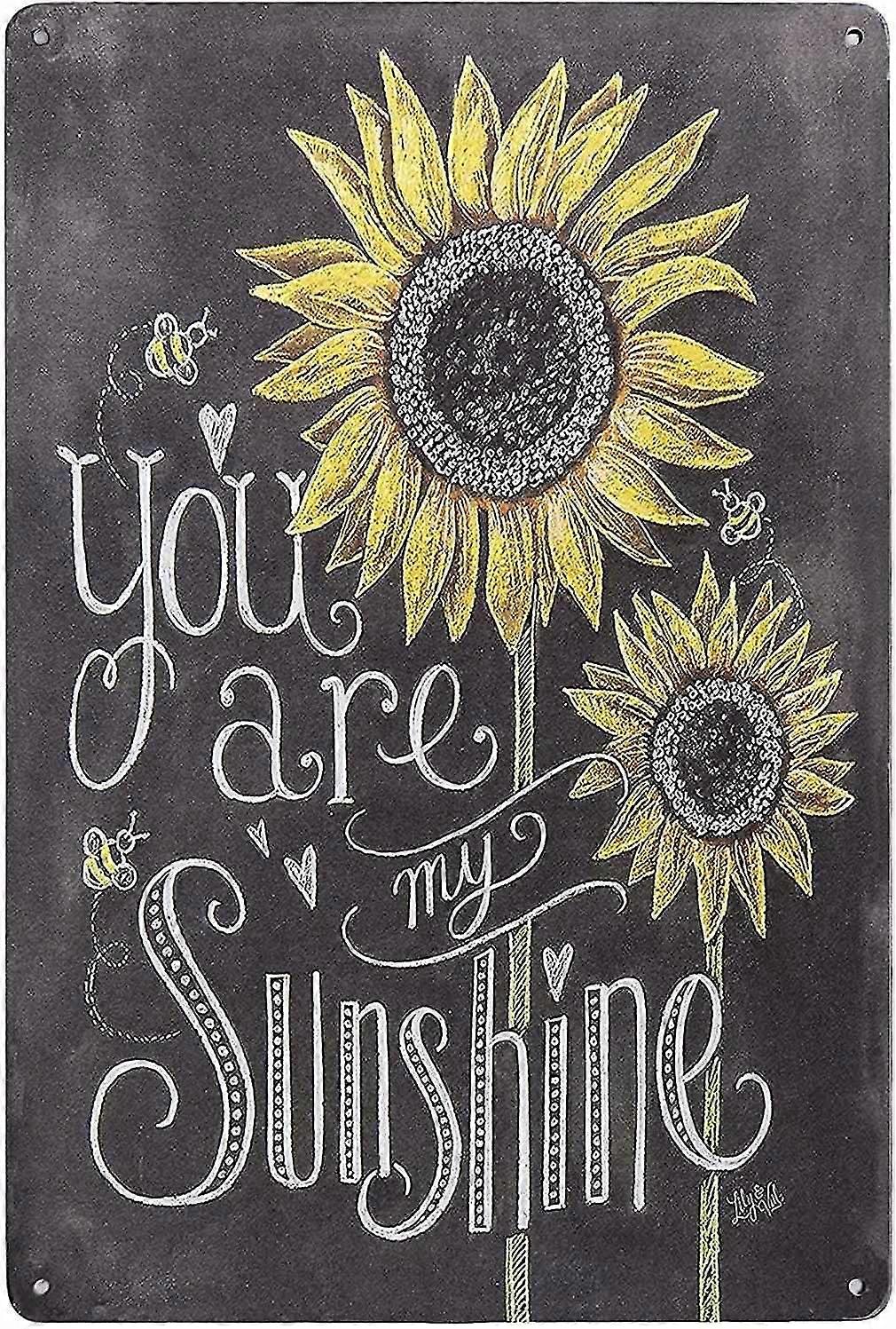 Placa de Metal em Lata de Modo Girassol, Poster Retrô, Vintage 8x12 Polegadas OU 12x16 Polegadas Modo 1444