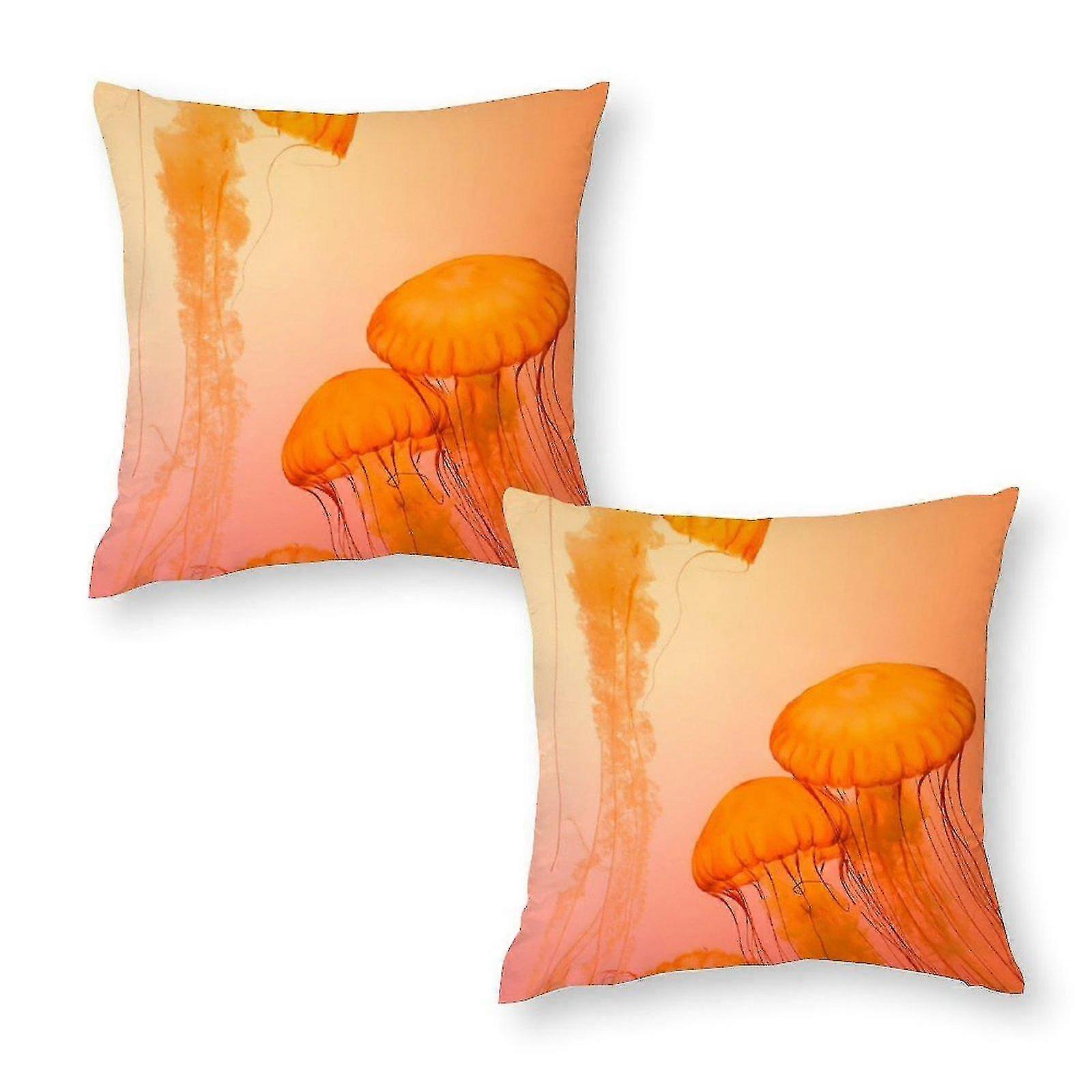 Magic Mashroom Print 2 Throw Pillow Coversa
