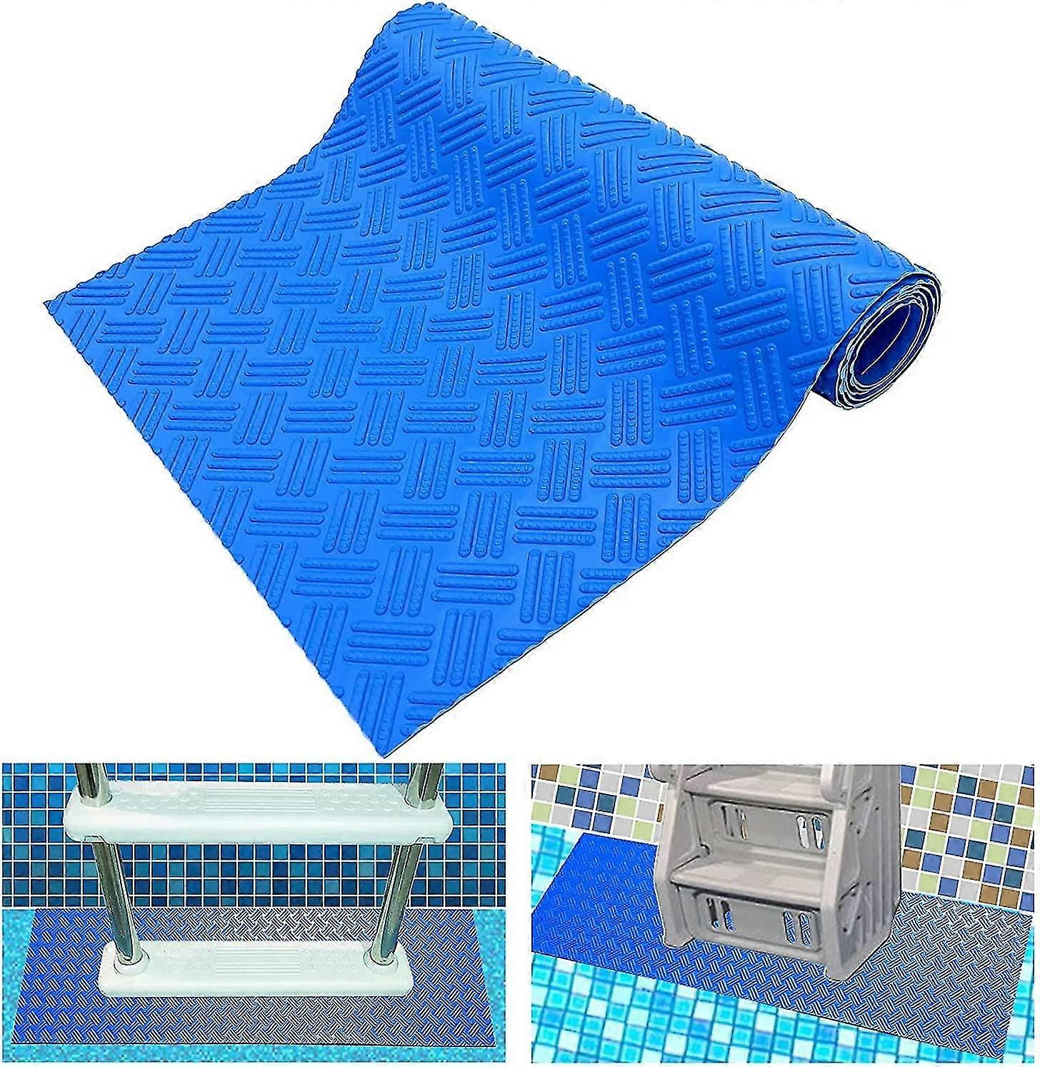 Pool Ladder Mat 2390cm Ladder Mat With Non-slip Texture Pool Stair Mat For Pool Ladders And Bathrooms