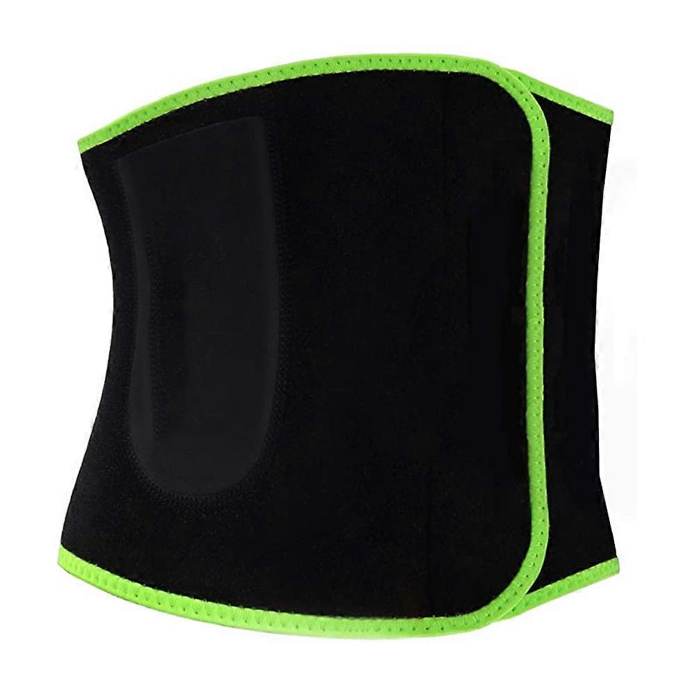 Cintura per allenamento fitness da donna e uomo - Cintura da allenamento in vita con supporto per la schiena e tasca per cellulare