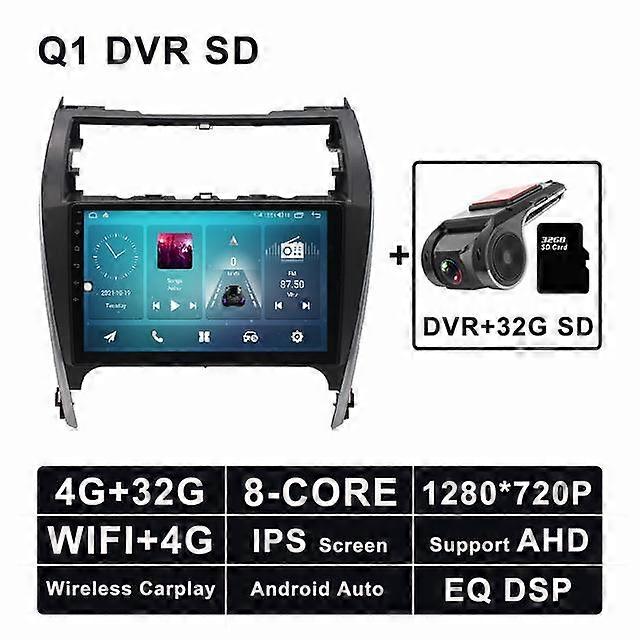 10.1'' Android 11 For Toyota Camry 2012 - 2017 IPS Screen DSP Aar GPS Navigation car stereo Radio Player GPS Navigation 8 Cor