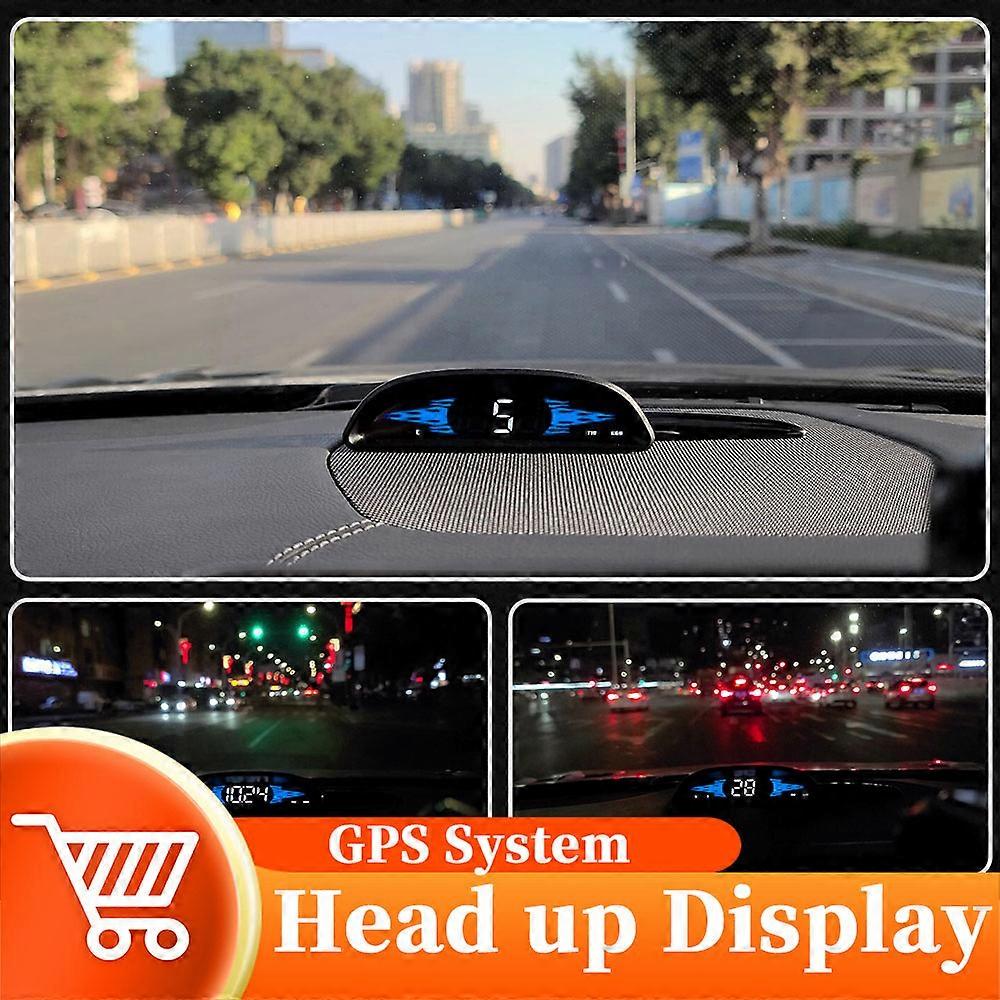 Head Up Display GPS Speedometer Smart Clock Decor Digital Gauges HUD Car Electronics Accessories On-board Computer