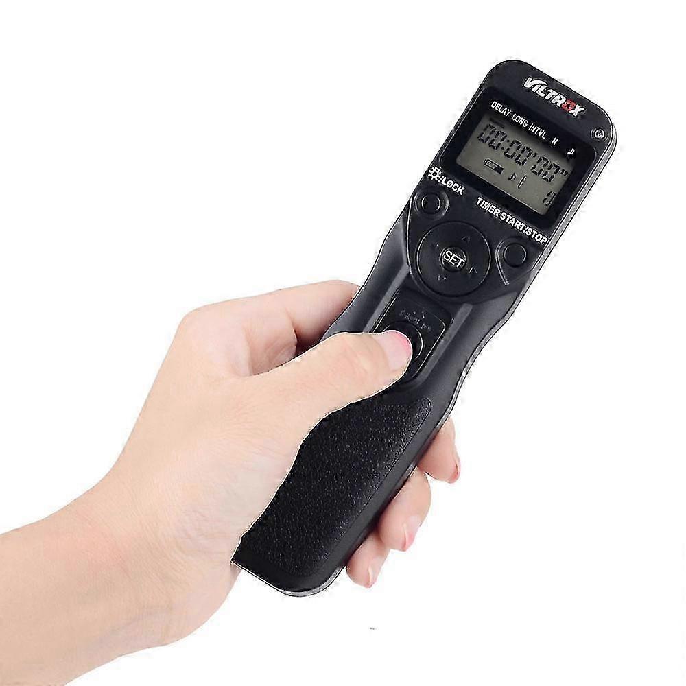 VILTROX Time Lapse Intervallometer Timer Fjärrkontroll Slutare med N3 Kabel för Nikon D90 D600 D3100 D3200 D5000 D5100 D7000