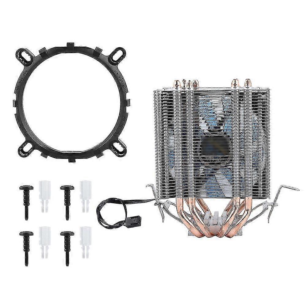 CPU Cooler with 4 Heat Pipes for Intel LGA 115511561366 - Blue Light