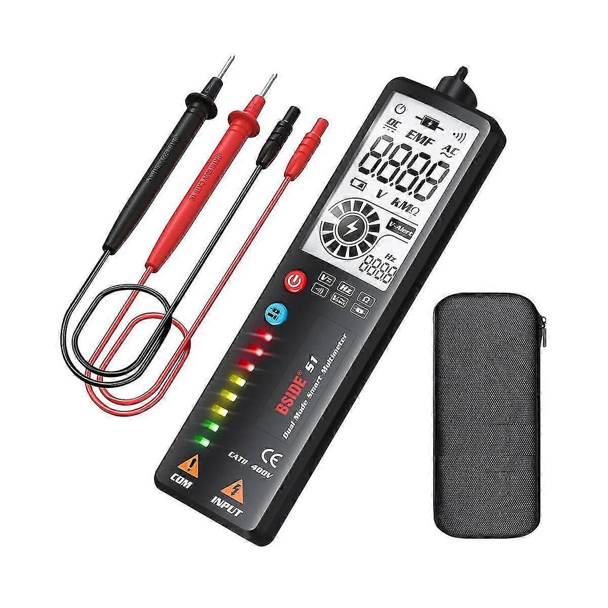 Voltage Detector Tester Digital Multimeter Smart Lcd Portable Dc Ac Voltage Ohm Continuity Hz Ncv xyt