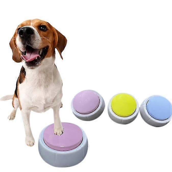 Pet Communication Button Sound Box Dog Talking Toy Recording Sounder (3pcs)