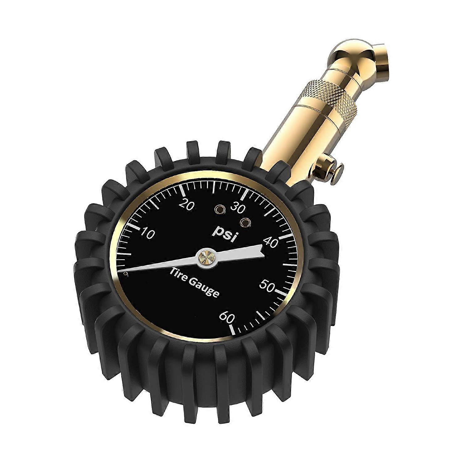 Tire Pressure Gauge - (0-60 PSI) Heavy Duty, with Glow Dial, Low - High Pressure Gauge