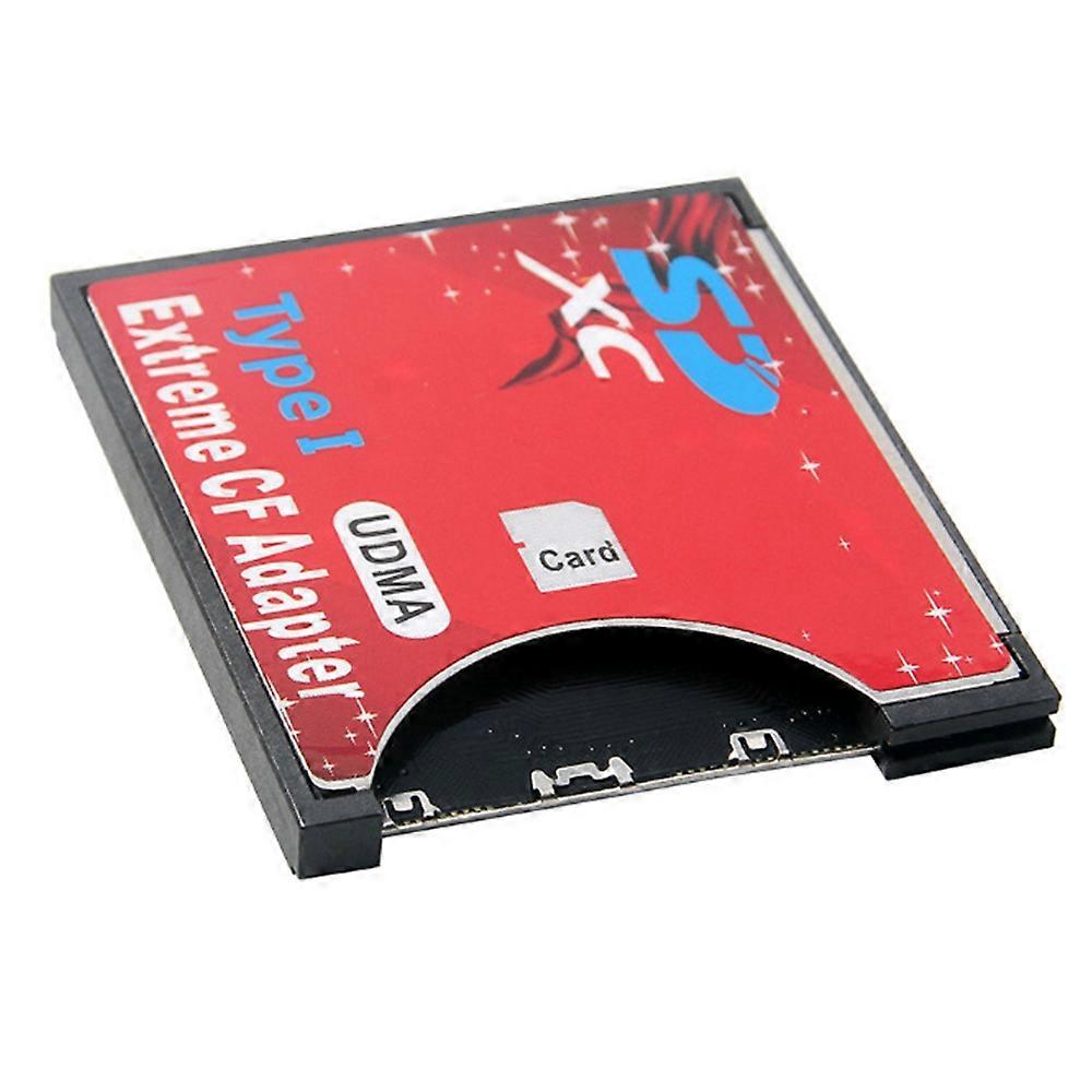 New SD to CF Card Sleeve Supports Wireless WIFI SD Card Type i Adapter SLR Camera Red
