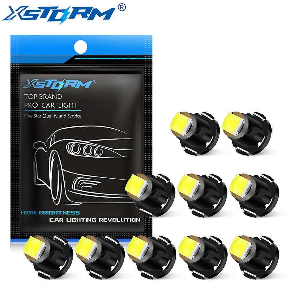10Pcs T3 T4.2 T4.7 Led Bulb Canbus Super Bright Interior car lights Dashboard warming indicator Wedge Auto Instrument Lamp 12V