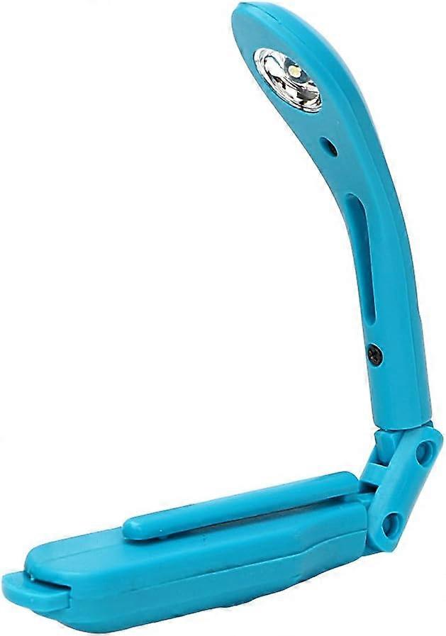 Sammenleggbart batteridrevet Justerbart leselys (blått)
