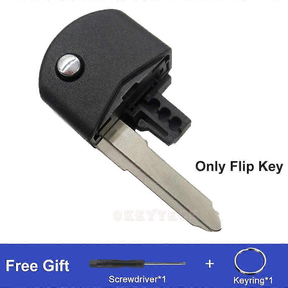 Okeytech Flip Folding Remote Car Key Shell Case Cover Fob For MAZDA 3 5 6 Series M6 RX8 MX5 Uncut Blade 2 Buttons Small/Big Set