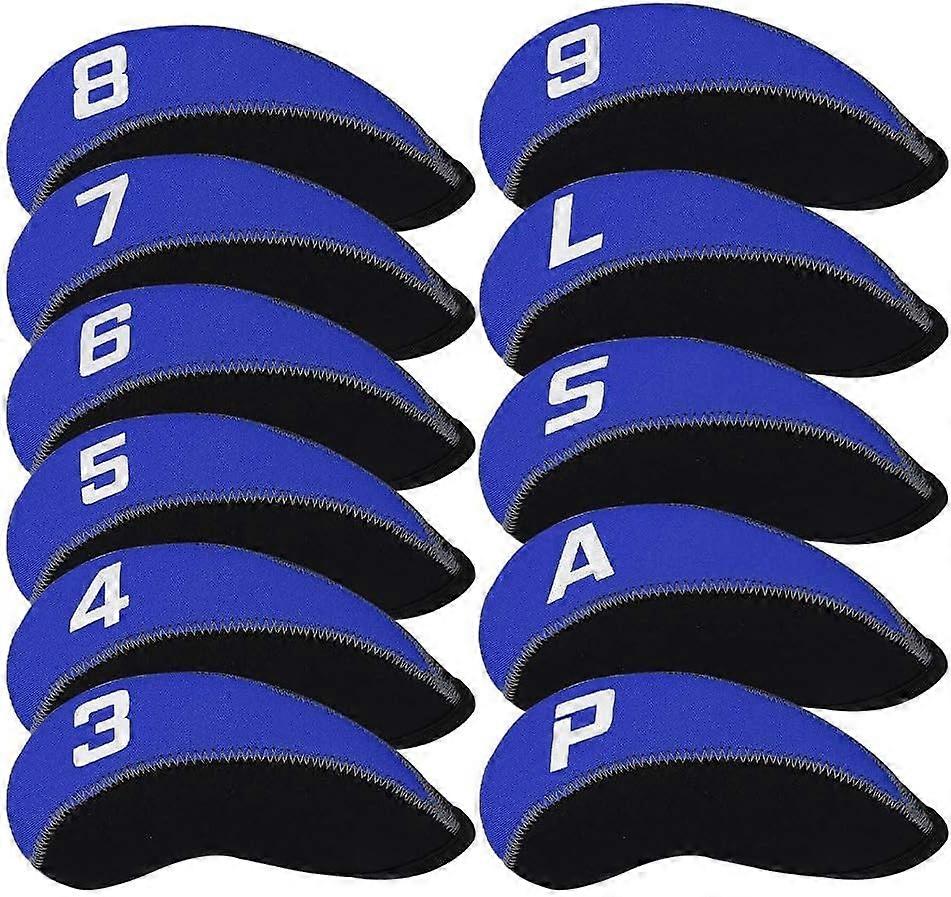 Golf 11pcs/Set Neoprene Iron Headcover Set with Large No. for All Brands Callaway,Ping,Taylormade,Cobra,Golf Iron Covers