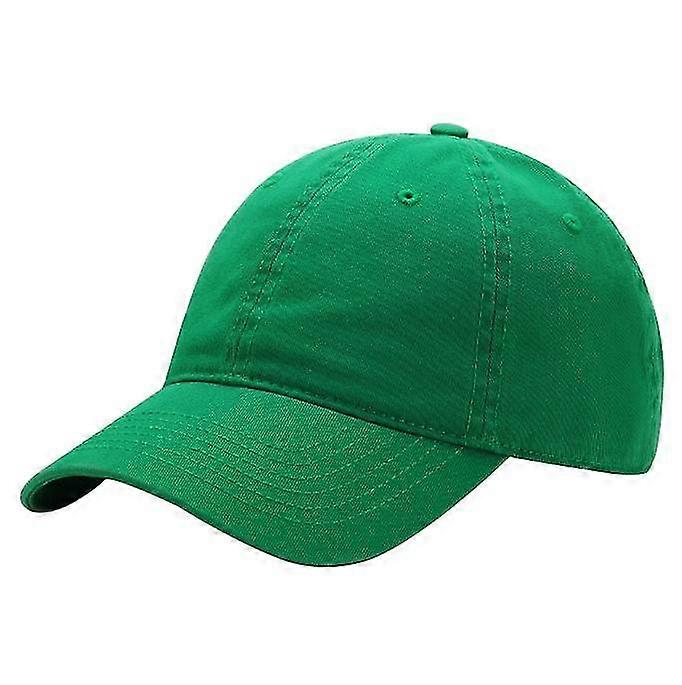 Washed Solid Color Soft Top Cap Versatile Sunshade Hat