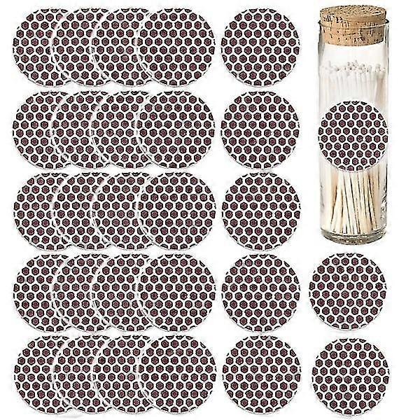 Round Matches, Paper, Self-adhesive, Can Be Pasted