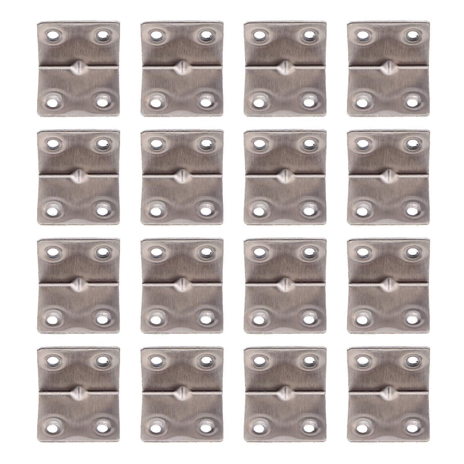 16 Pcs Corner Shelf Stand Metal Corner Joint Bracket Corner Protector Plate Shaped Angle Bracket