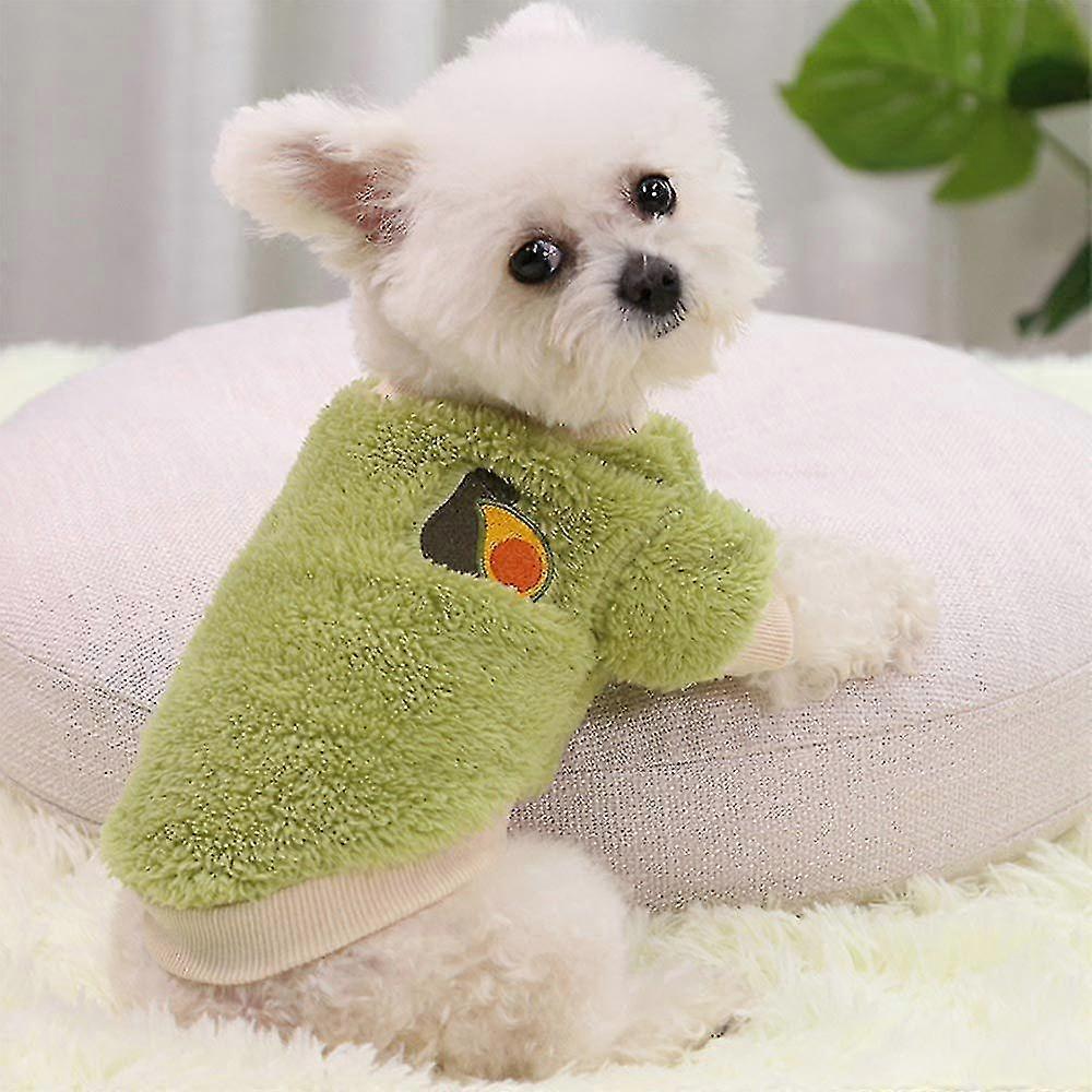 Maglione caldo in pile per cuccioli e cani, piccolo cappotto