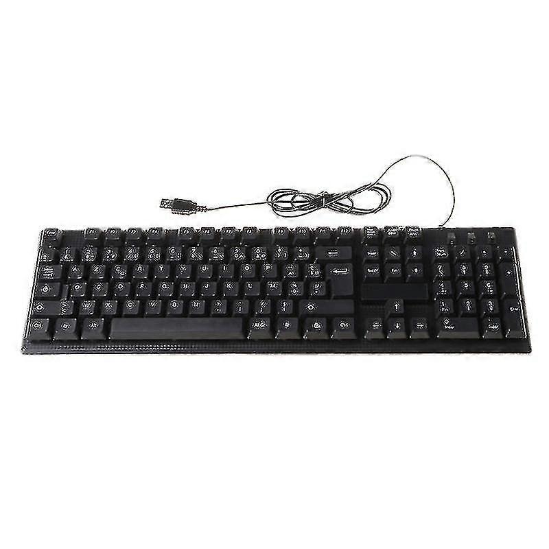 Russian Arabic French Spanish Usb Wired Silent Keyboard Waterproof Office 104 Keys Keyboard For Windows Desktop Computer