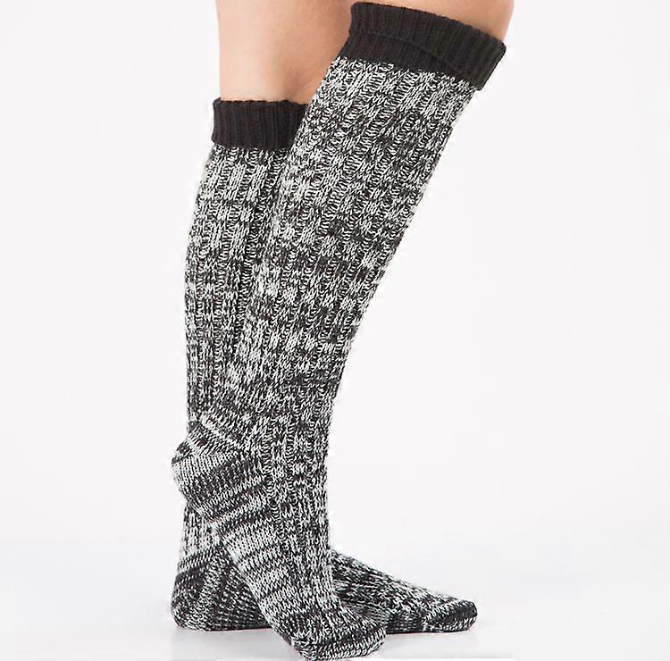 Vinter voksen lang rør over knæ indendørs sokker blandet farve gulvsokker