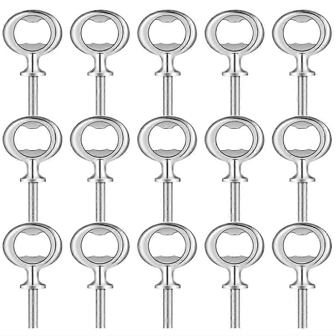 15個のクリスマスボトルオープナー・栓抜きボトルオープナー・栓抜きDIYクラフトビール栓抜きブランクボトルオープナー・木材ターニングプロジェクト用など