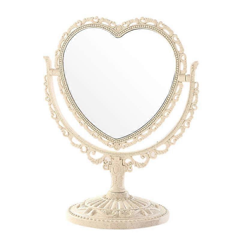Heart Shaped Mirror Tabletop Vanity Makeup Mirror