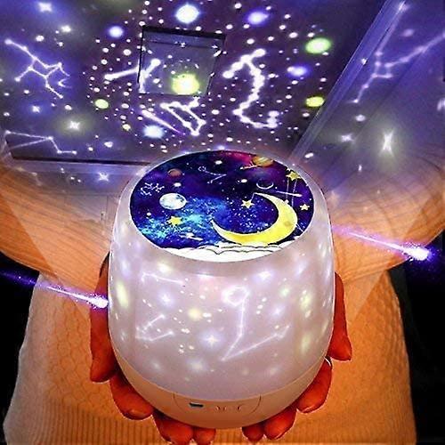 Kids Night Light Multifunctional Star Projector Lamp,5 Patterns