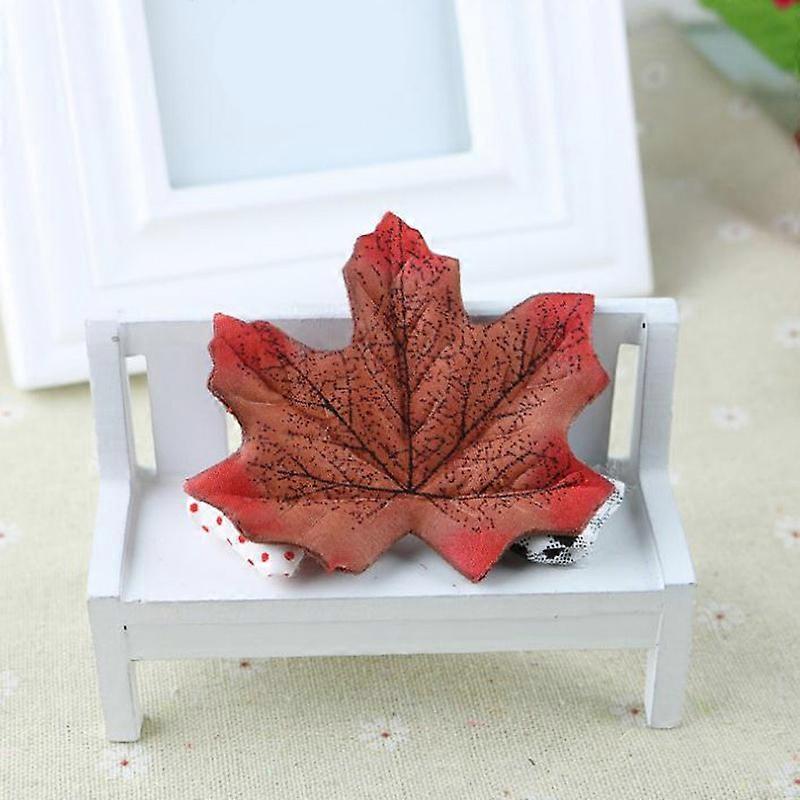 Fall Fake Silk Leaves Maple Leaf Autumn Wedding Party Garden Ornament Props