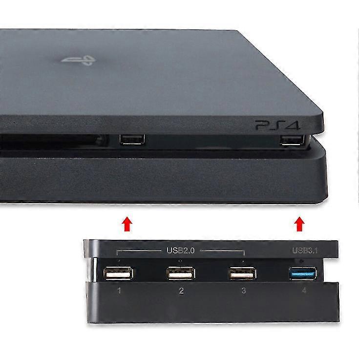 Διανομέας επέκτασης USB 4 λιμένων, USB 3. 0 Διανομέας, USB 3. 0 Διαχωριστής επέκτασης για προσαρμογέα διανομέα κονσόλας παιχνιδιών PS4