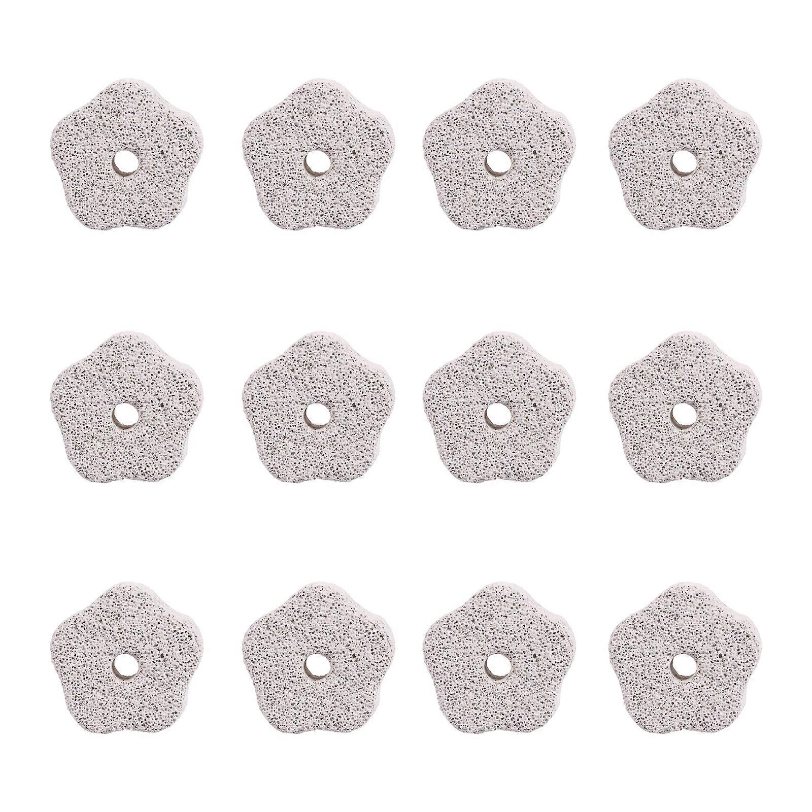 12Pcs Pet Mineral Stone Chew Toy Teeth Grinder with Hole for Hamster Rabbit