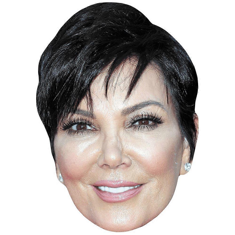 Kris Jenner (Smile) Celebrity Mask, Flat Card Face