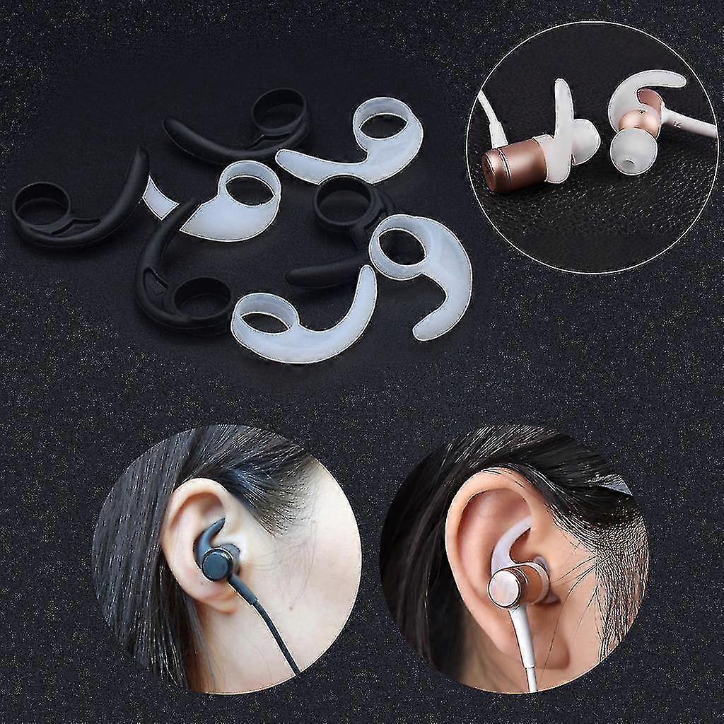 10mm Silicone Replacement Ear Hooks Flexible Ear Piece Clamp Replacement