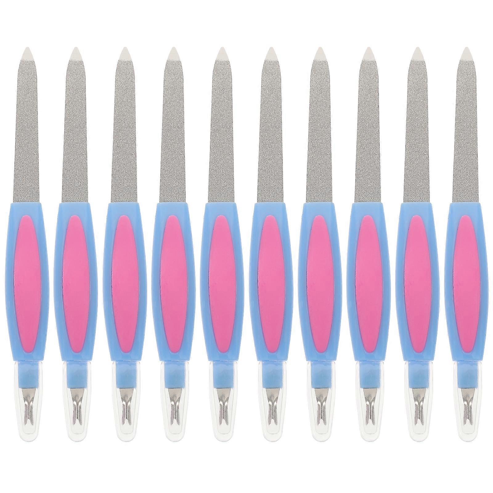 10 Pcs Manicure Tools Pedicure Buffer Nail File Block Nail Shine File Pedicure File Finger Nail Buffer