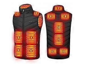 Smart Heated Sleeveless Jacket for Men - USB Rechargeable, 13-Zone Upgraded Heating