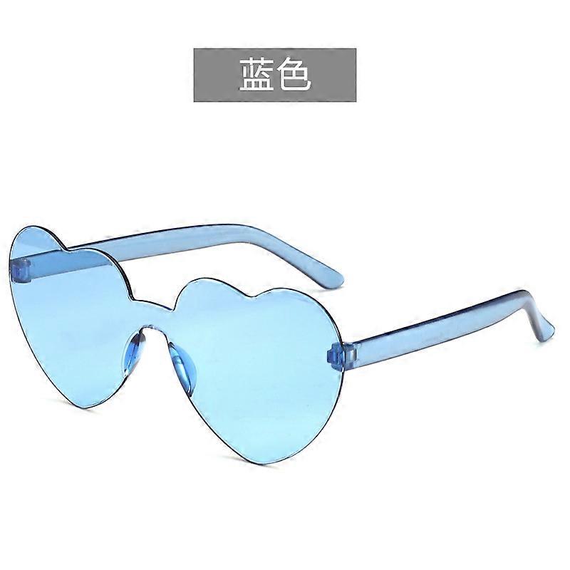 Rimless Heart Color Therapy Γυαλιά Ηλίου Ημιδιαφανές Μουσικό Φεστιβάλ Summer Beach Bachelor Party Μπομπονιέρες