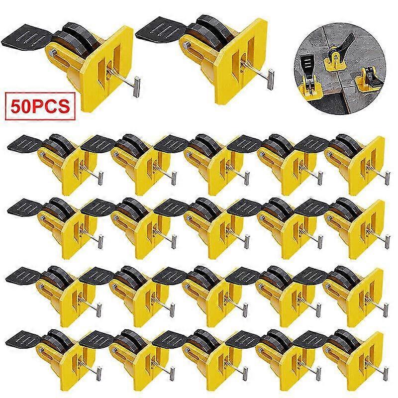 50pcs wiederverwendbare Bodenfliese Nivellierungssystem Positionierung T-Lock Locator Spacer Tool