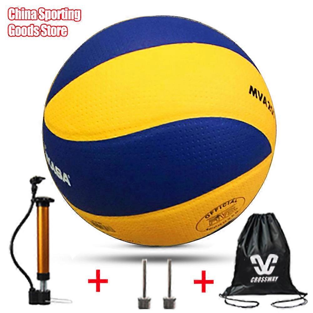 Volley-ball classique, Modèle200, camping, plage, pompe en option + aiguille + sac en filet