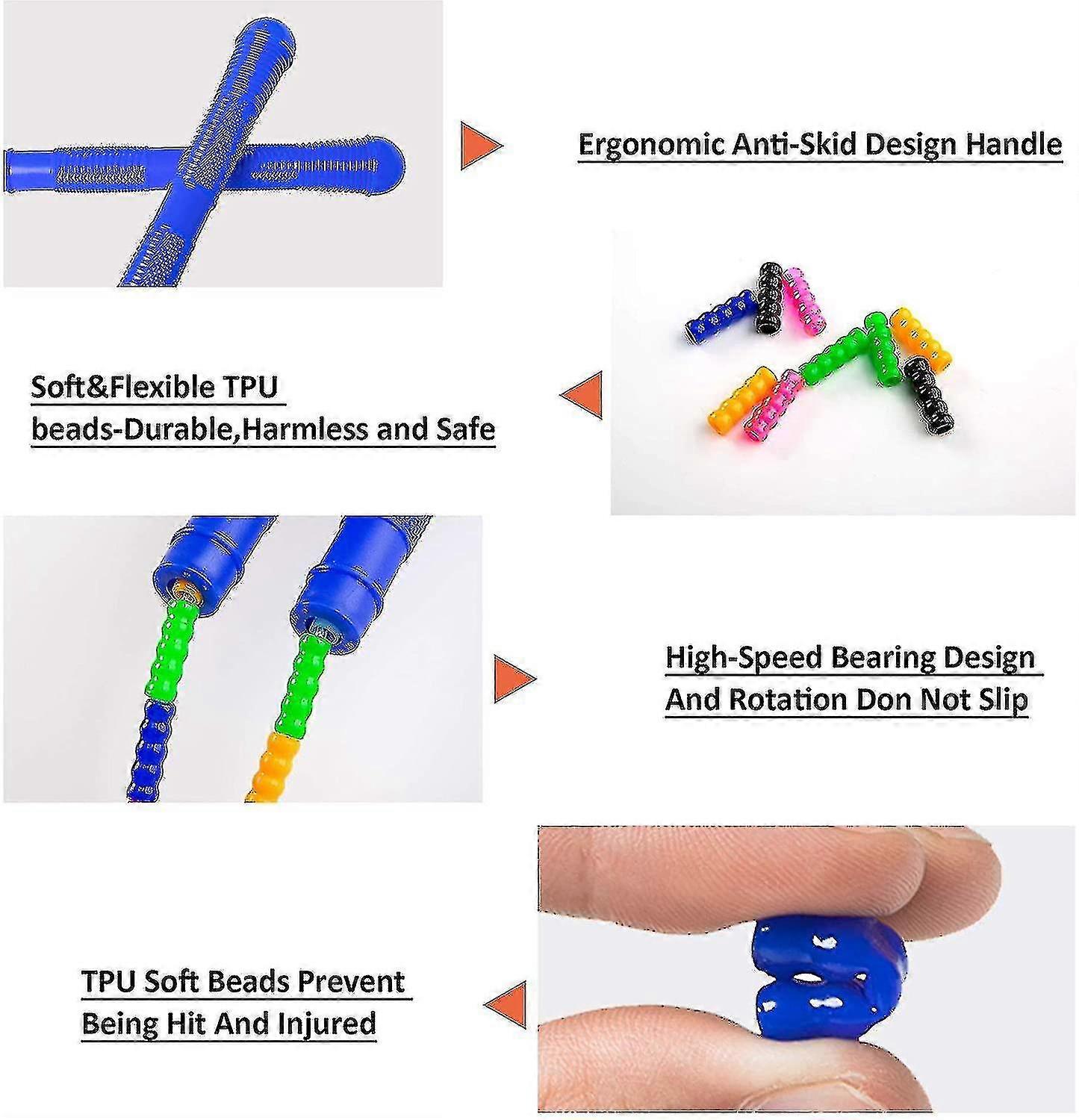 Double Dutch Jump Rope 16 Ft 2 Pack Long Jump Rope Kids Adults Skipping ...