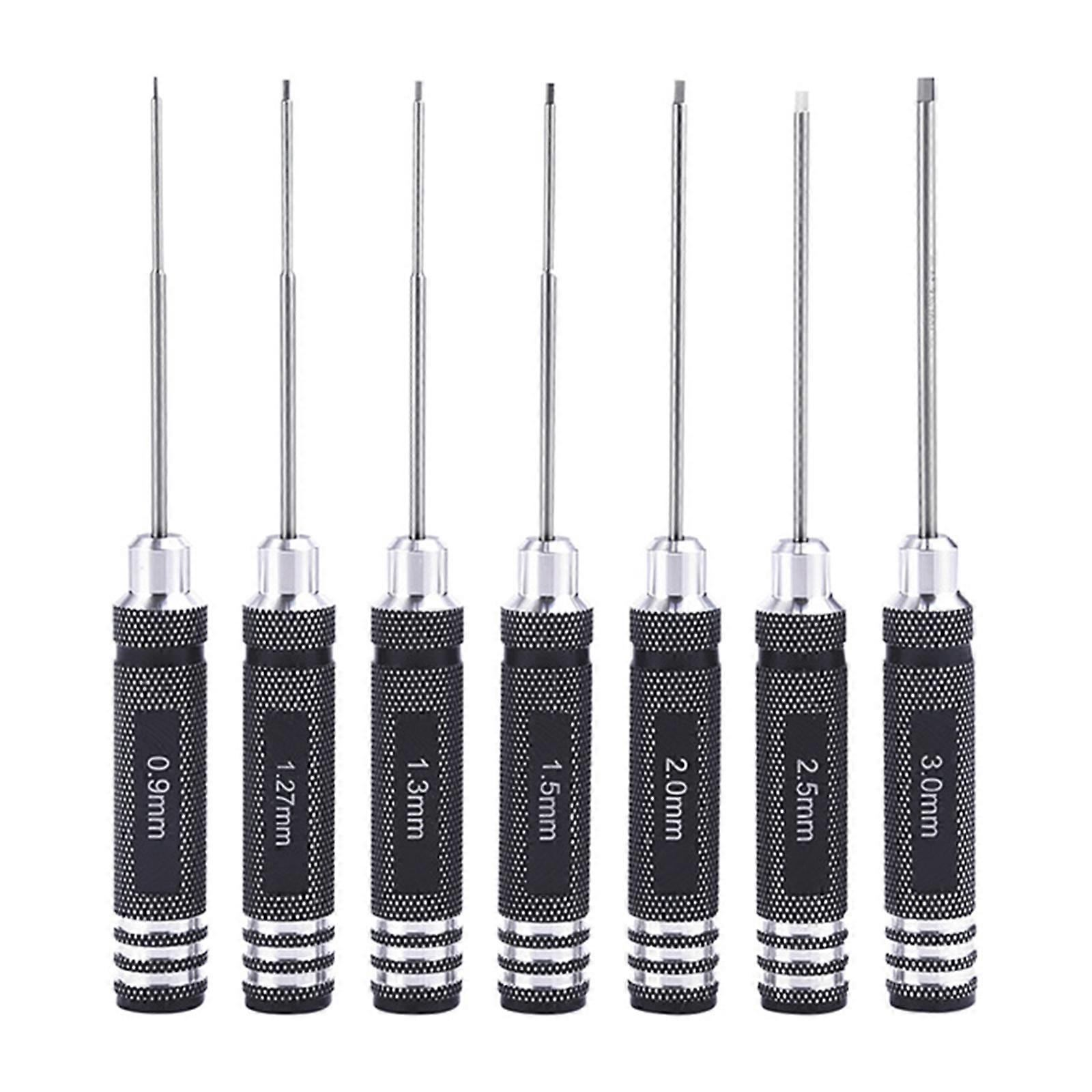 7x Mini Hex Screwdriver Tool Practical Disassembly Tools 0.9-3.0mm Allen Driver