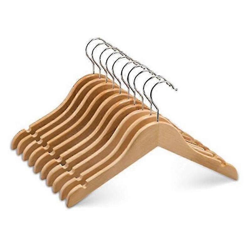 Cabides infantis/infantis de madeira (10 pacotes) macios e duráveis bebê/cabides de paternidade-12.