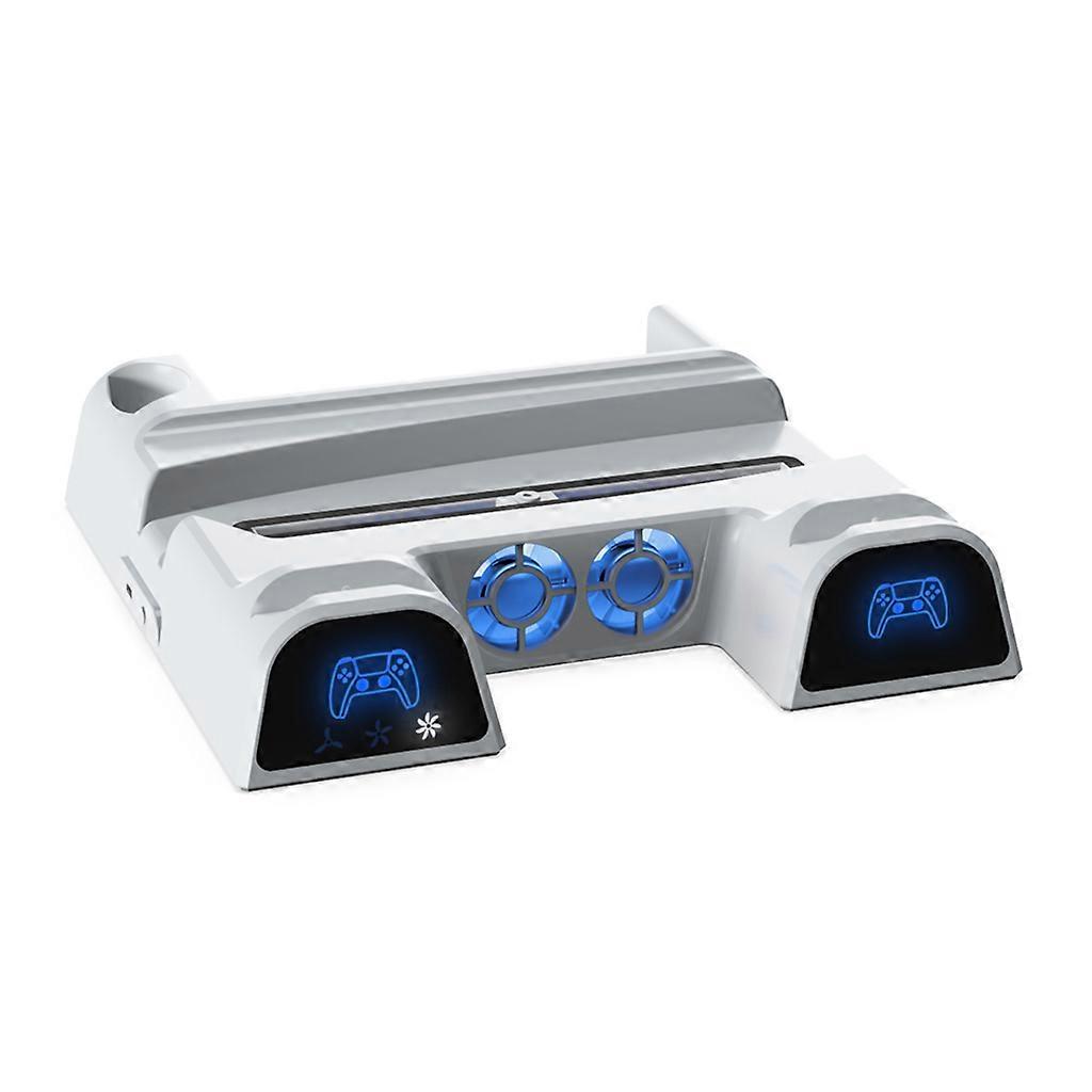 Disc Storage Rack Multi-function Fan Base Game Handle Charging Station for