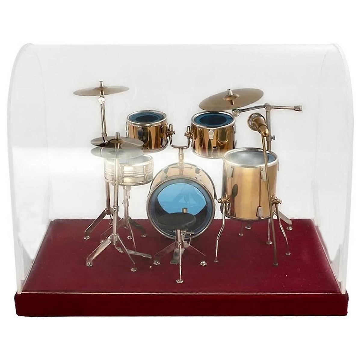 Miniature Jazz Drum Kit Model Mini Drum Cymbal Musical Instrument Model