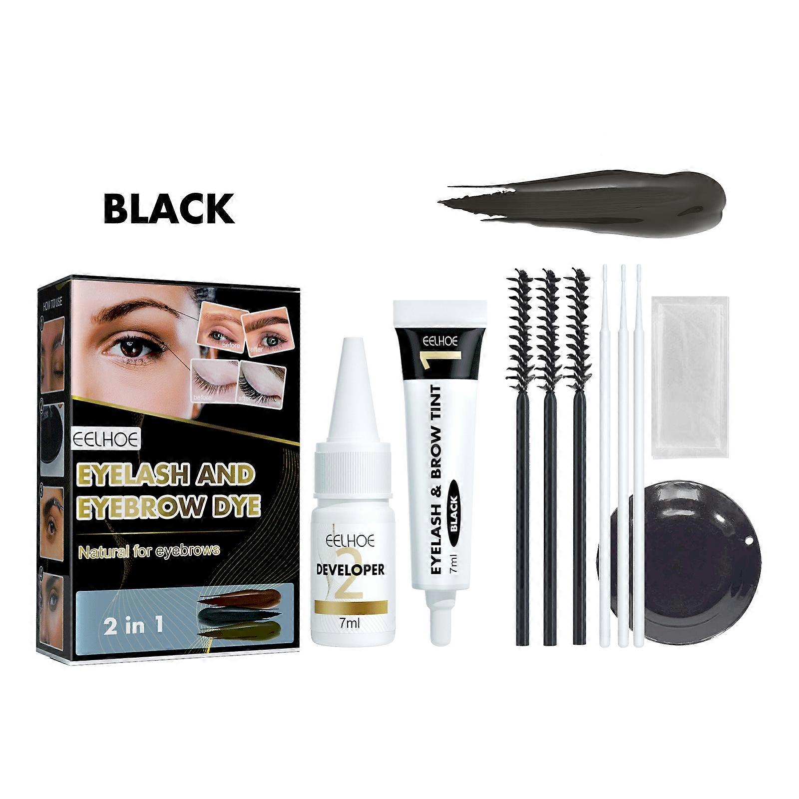 New- Eelhoe Eyebrow And Eyelash Dyeing Set Two-in-one Eyelash Eyelash Dyeing Set