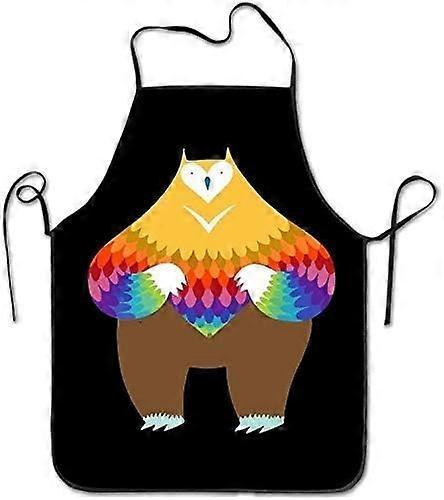 Chef Apron OwlBear Chef Kitchen Cooking and Baking Bib Apron