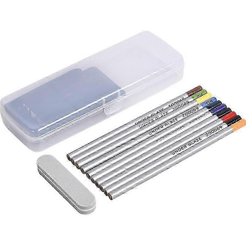 10Colors/Set Pottery Art Underglaze Color Pencil DIY Ceramic Hand Painted Glaze Chalk Pottery Painting and Coloring Tool