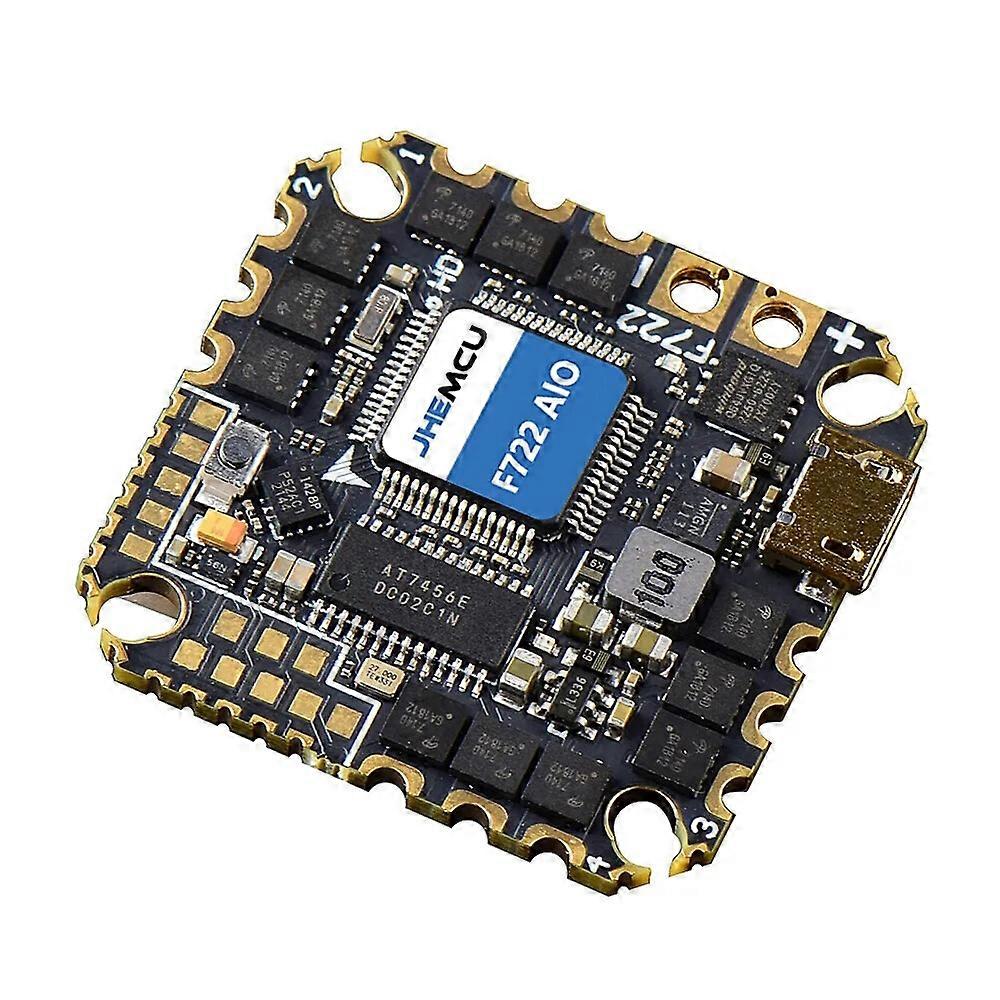 25.5x25.5mm JHEMCU GHF722AIO HD F7 OSD BlackBox Flight Controller with 5V BEC 40A BL_S 4in1 ESC 2-6S