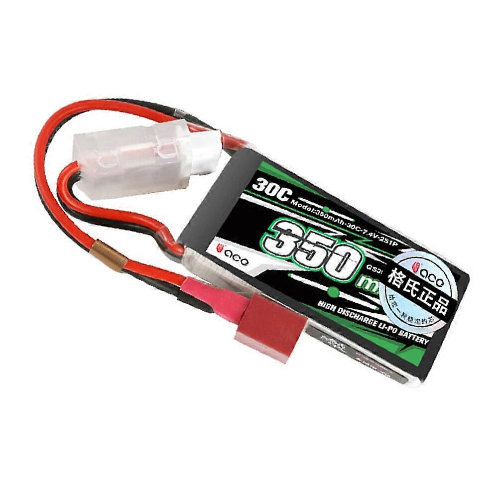 Tattu ACE 7.4V 350mAh 30C 2S1P LiPo Battery T Plug for RC Car