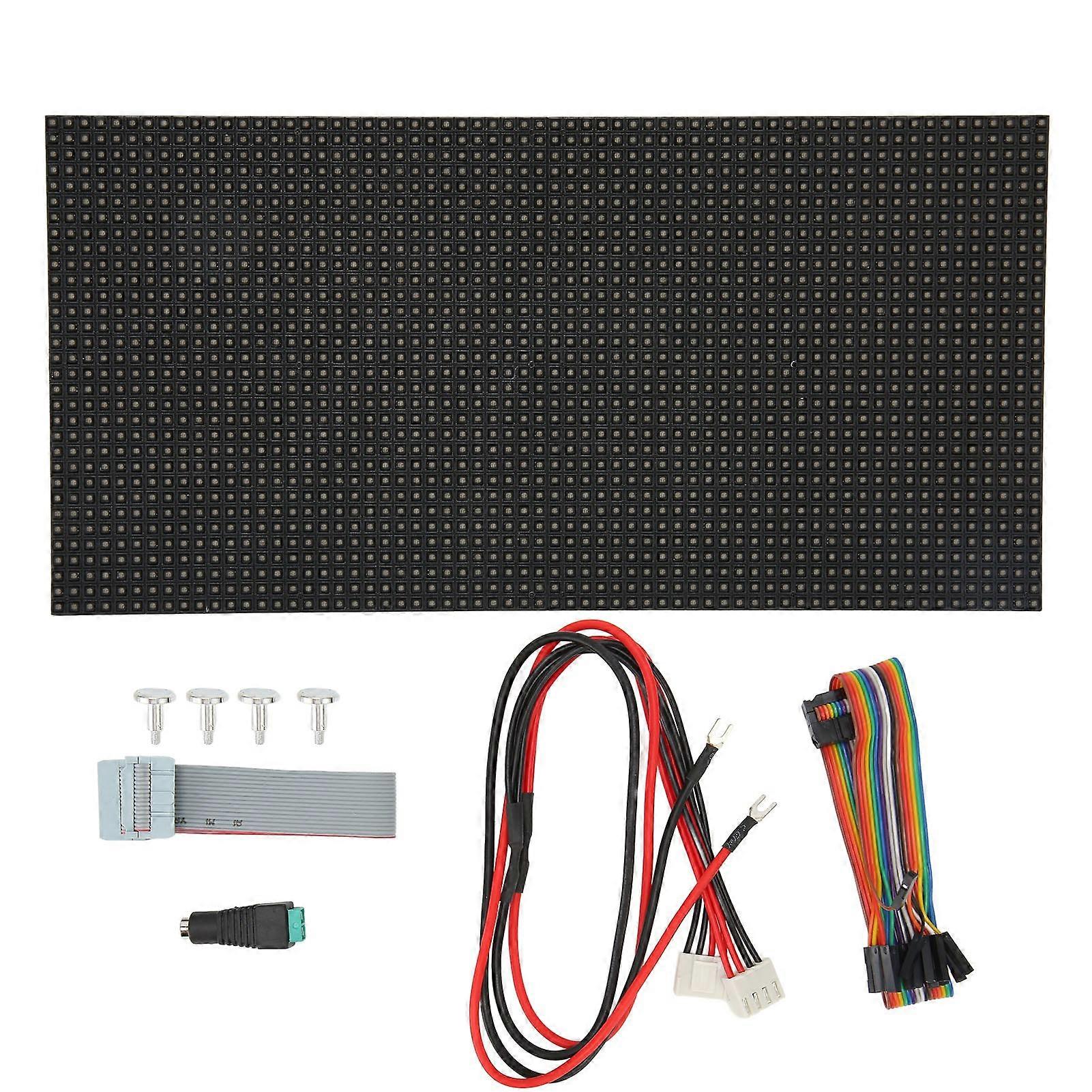 64x32 RGB LED Matrix Panel: Adjustable Brightness Display for Car, Shop, Bar Signs