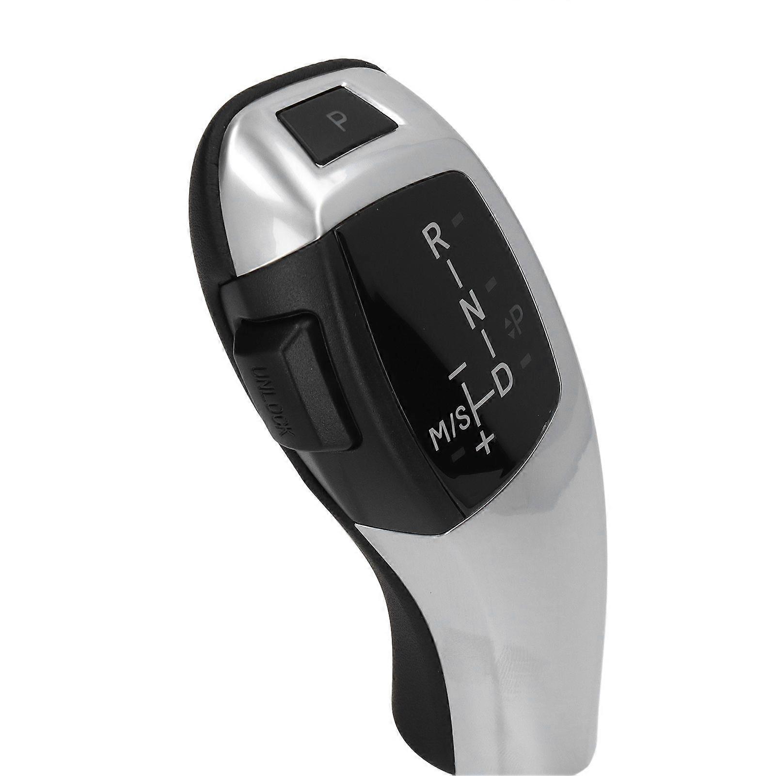 LED Gear Shift Knob Shifter Lever Head Retrofit Kit with Engine Start Stop Button for E61 E60 E46 LHD Glossy Black