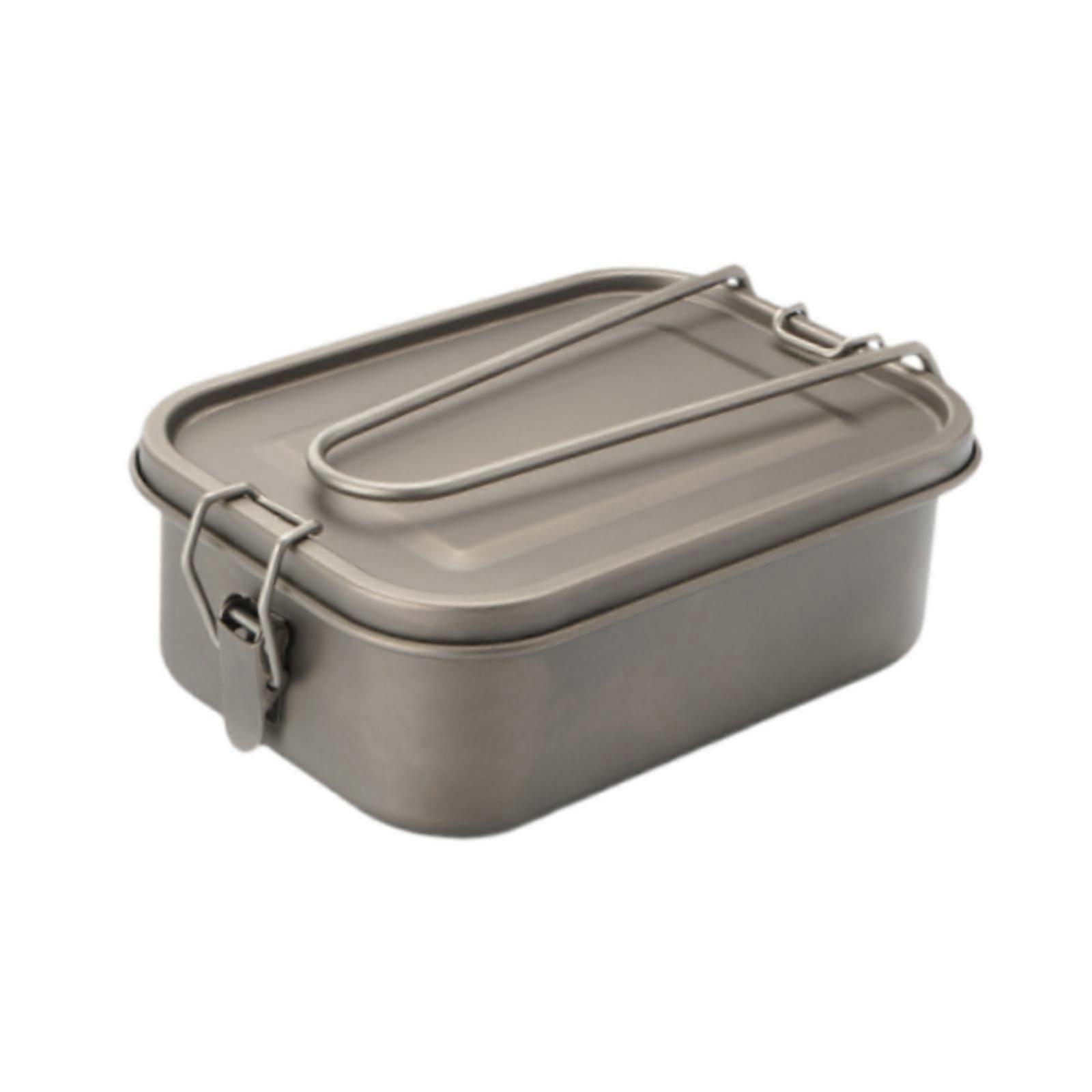 Lunch Box Lightweight Rustproof with Cover Meal Box for Camping Kitchen Home