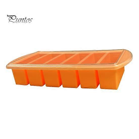 Silicone Soup Freezer Tray with Flexible Lid BPA-Free Leak-proof Versatile Freezing Molds for Soups Sauces And Complementary Food